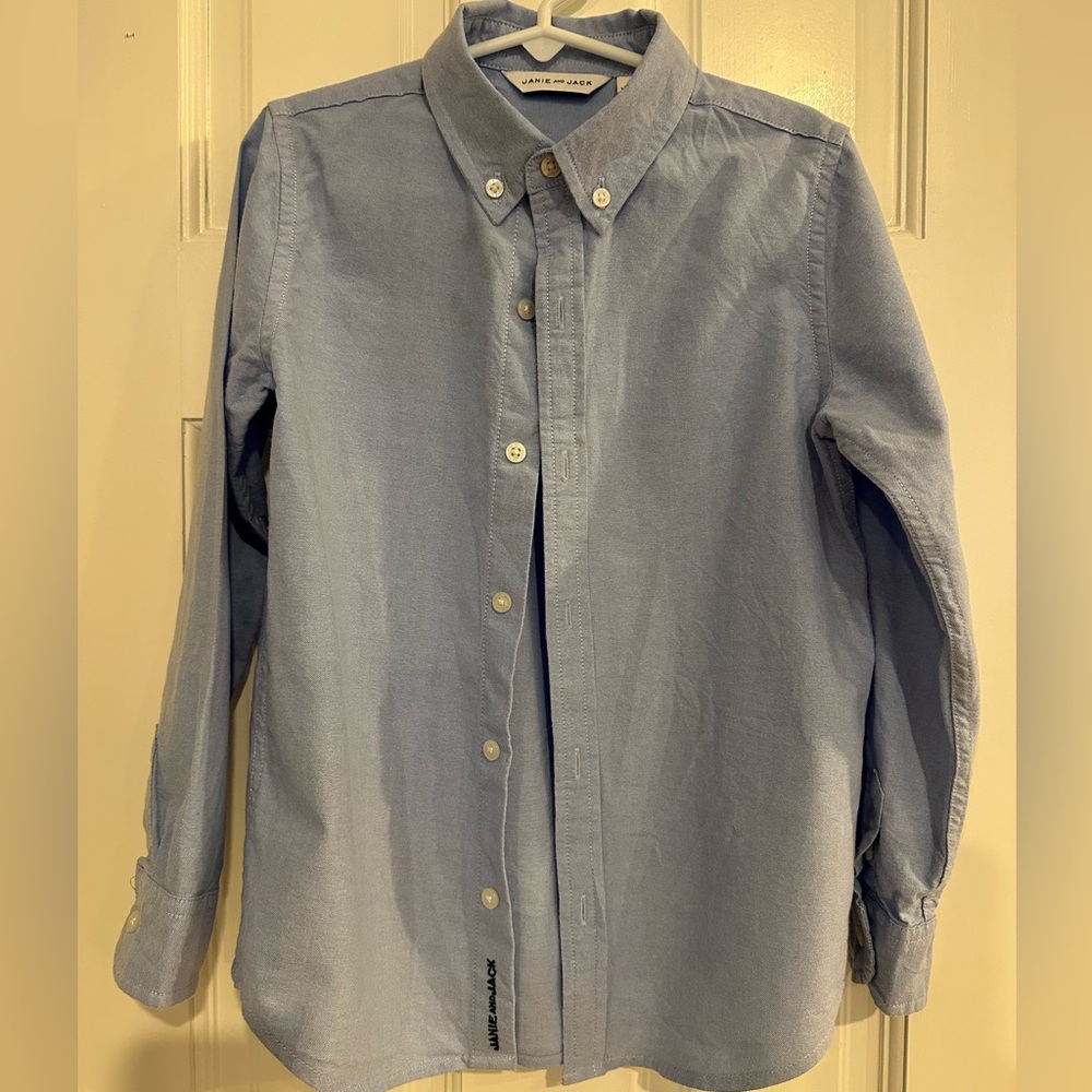 Janie & Jack - Boy’s Blue Button-Down Shirt